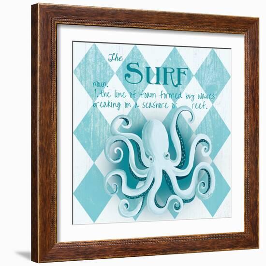 The Surf Border-Andi Metz-Framed Art Print