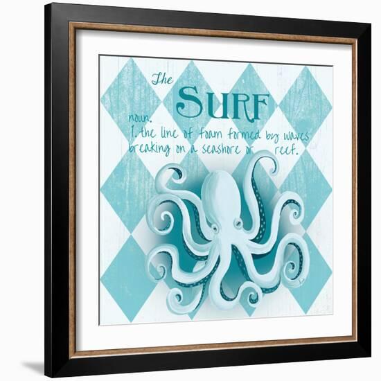 The Surf Border-Andi Metz-Framed Art Print