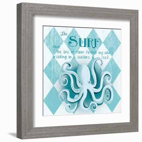 The Surf Border-Andi Metz-Framed Art Print