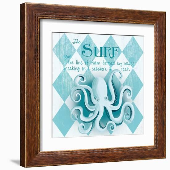 The Surf Border-Andi Metz-Framed Art Print