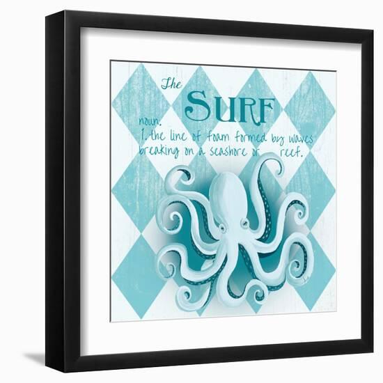 The Surf Border-Andi Metz-Framed Art Print