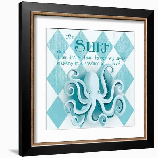 The Surf Border-Andi Metz-Framed Art Print