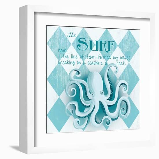 The Surf Border-Andi Metz-Framed Art Print