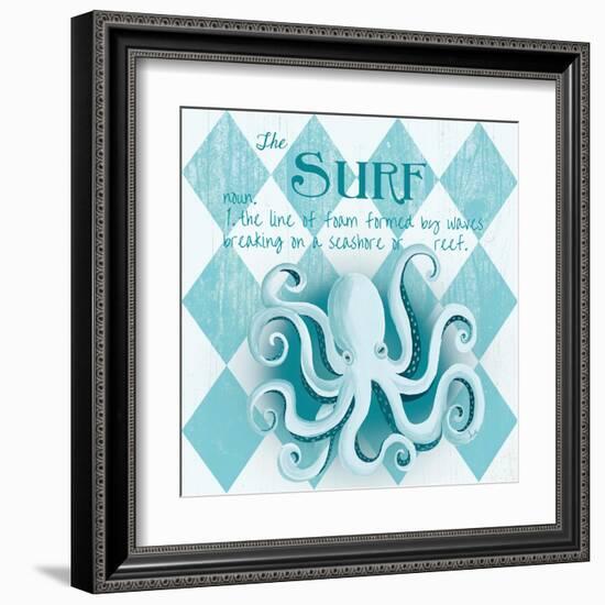 The Surf Border-Andi Metz-Framed Art Print