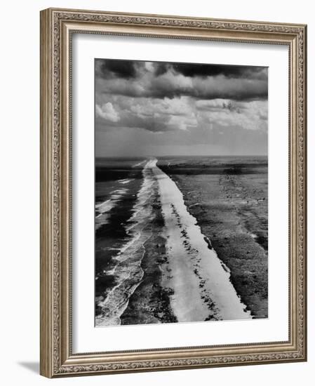 The Surf Breaking on the East Coast of Florida During Low Tide-Fritz Goro-Framed Photographic Print