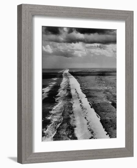 The Surf Breaking on the East Coast of Florida During Low Tide-Fritz Goro-Framed Photographic Print