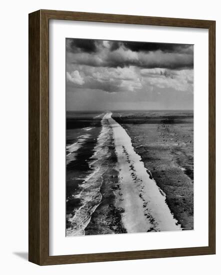 The Surf Breaking on the East Coast of Florida During Low Tide-Fritz Goro-Framed Photographic Print