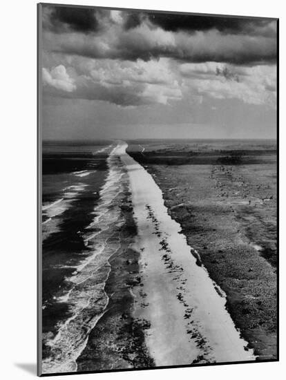 The Surf Breaking on the East Coast of Florida During Low Tide-Fritz Goro-Mounted Photographic Print