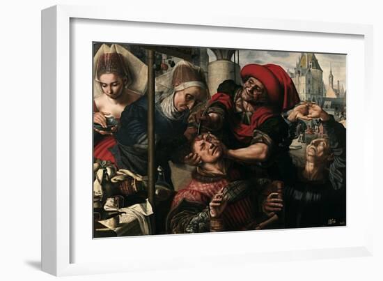 The Surgeon, 1550-1555-Jan Sanders van Hemessen-Framed Giclee Print