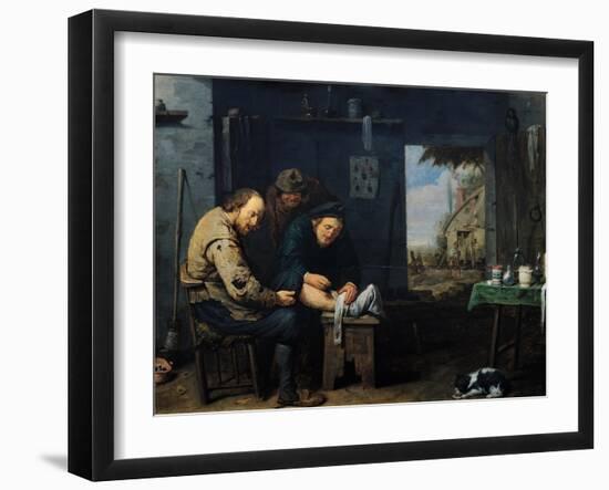 The Surgeon, 1638-David Ryckaert III-Framed Giclee Print