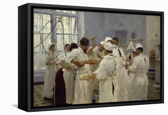 The Surgeon J.W.Pavlov in the Operating Theatre, 1888-Ilya Efimovich Repin-Framed Premier Image Canvas