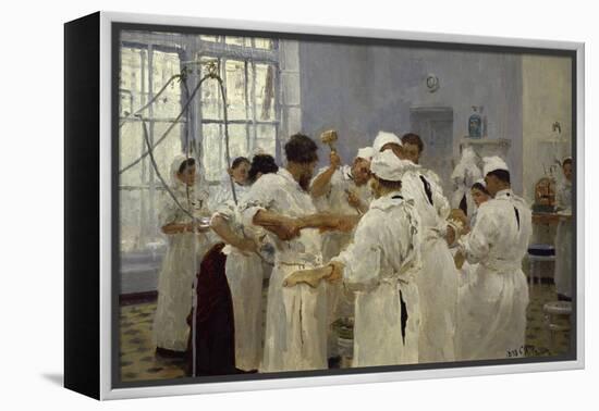 The Surgeon J.W.Pavlov in the Operating Theatre, 1888-Ilya Efimovich Repin-Framed Premier Image Canvas