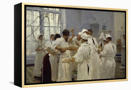 The Surgeon J.W.Pavlov in the Operating Theatre, 1888-Ilya Efimovich Repin-Framed Premier Image Canvas
