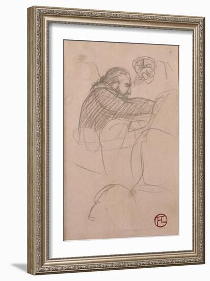 The Surgeon Pean Operating (Man in Profile), 1891-Henri de Toulouse-Lautrec-Framed Giclee Print