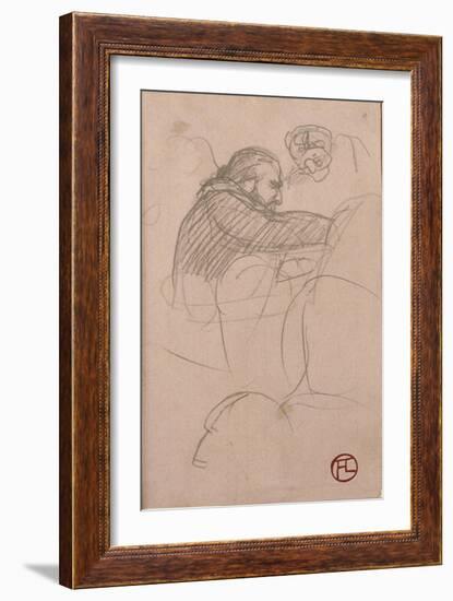 The Surgeon Pean Operating (Man in Profile), 1891-Henri de Toulouse-Lautrec-Framed Giclee Print