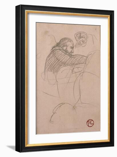 The Surgeon Pean Operating (Man in Profile), 1891-Henri de Toulouse-Lautrec-Framed Giclee Print