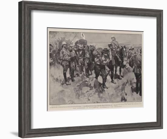 The Surrender at Paardeberg, Marshalling the Prisoners-Frank Craig-Framed Giclee Print