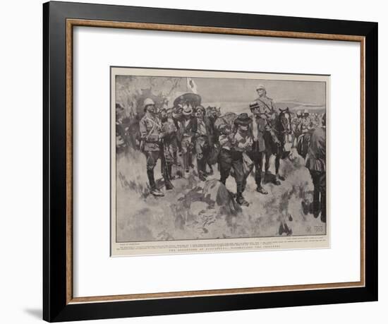 The Surrender at Paardeberg, Marshalling the Prisoners-Frank Craig-Framed Giclee Print