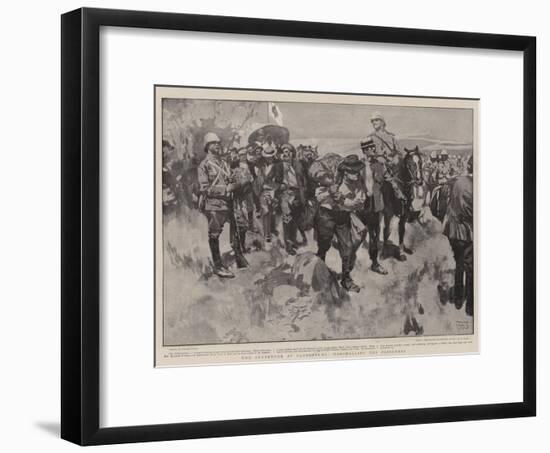 The Surrender at Paardeberg, Marshalling the Prisoners-Frank Craig-Framed Giclee Print