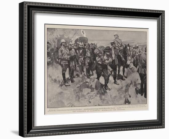 The Surrender at Paardeberg, Marshalling the Prisoners-Frank Craig-Framed Giclee Print