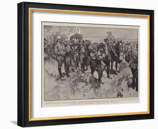 The Surrender at Paardeberg, Marshalling the Prisoners-Frank Craig-Framed Giclee Print