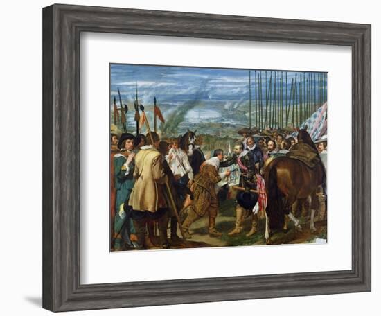 The Surrender of Breda, 1625, circa 1635-Diego Velazquez-Framed Giclee Print