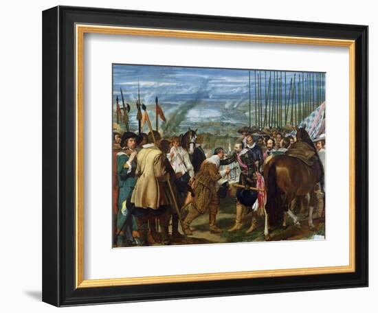 The Surrender of Breda, 1625, circa 1635-Diego Velazquez-Framed Giclee Print
