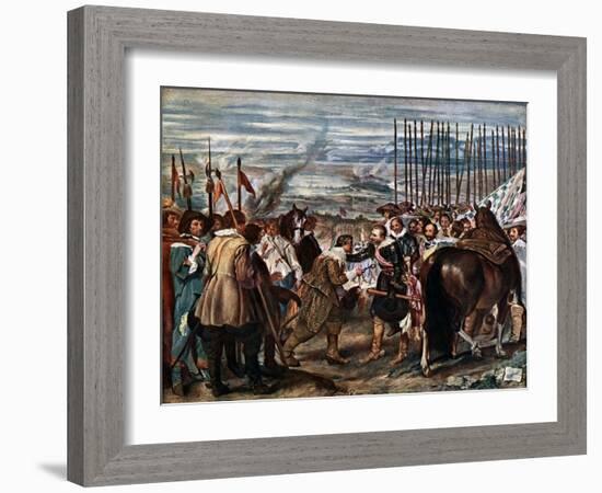 The Surrender of Breda, June 2Nd, 1625, (C163)-Diego Velazquez-Framed Giclee Print