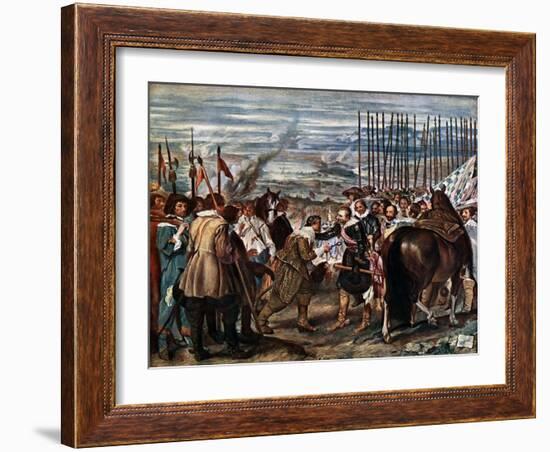 The Surrender of Breda, June 2Nd, 1625, (C163)-Diego Velazquez-Framed Giclee Print