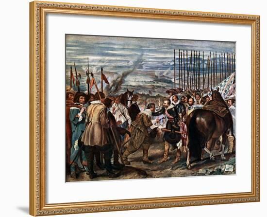 The Surrender of Breda, June 2Nd, 1625, (C163)-Diego Velazquez-Framed Giclee Print