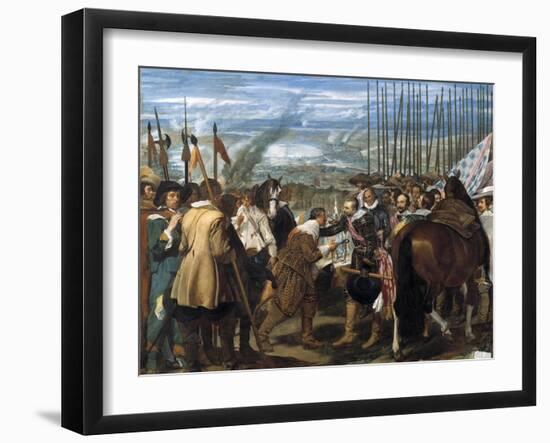 The Surrender of Breda (Las Lanza), 1635-Diego Velazquez-Framed Giclee Print