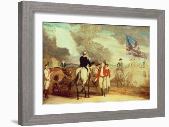 The Surrender of Cornwallis at Yorktown, 1787-John Trumbull-Framed Giclee Print