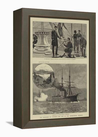 The Surrender of Dulcigno, the Last of the International Squadron-William Lionel Wyllie-Framed Premier Image Canvas