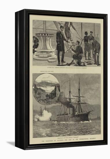 The Surrender of Dulcigno, the Last of the International Squadron-William Lionel Wyllie-Framed Premier Image Canvas