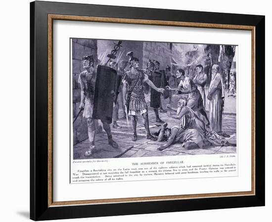 The Surrender of Fregellae-John Harris Valda-Framed Giclee Print