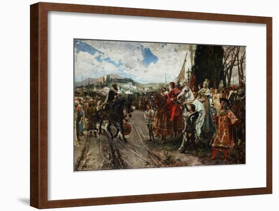 The Surrender of Granada in 1492, 1882-Francisco Pradilla Y Ortiz-Framed Giclee Print