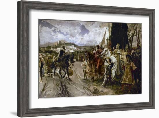 The Surrender of Granada in 1492-Francisco Pradilla Y Ortiz-Framed Giclee Print