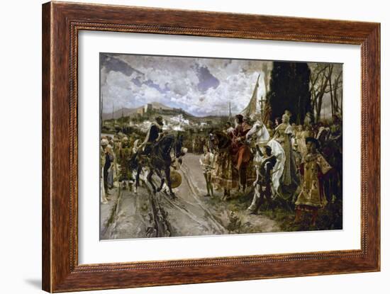 The Surrender of Granada in 1492-Francisco Pradilla Y Ortiz-Framed Giclee Print