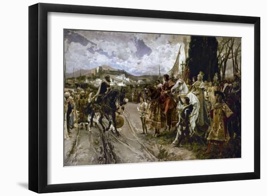 The Surrender of Granada in 1492-Francisco Pradilla Y Ortiz-Framed Giclee Print