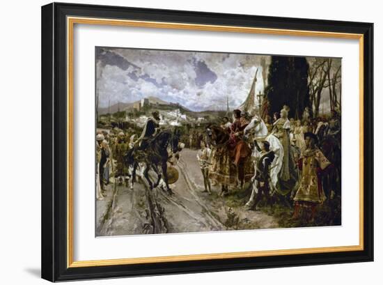 The Surrender of Granada in 1492-Francisco Pradilla Y Ortiz-Framed Giclee Print