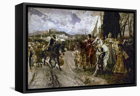 The Surrender of Granada in 1492-Francisco Pradilla Y Ortiz-Framed Premier Image Canvas