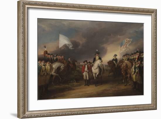 The Surrender of Lord Cornwallis at Yorktown, October 19, 1781, 1787-C.1828-John Trumbull-Framed Giclee Print