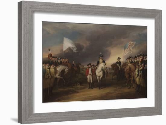 The Surrender of Lord Cornwallis at Yorktown, October 19, 1781, 1787-C.1828-John Trumbull-Framed Giclee Print