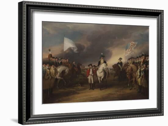 The Surrender of Lord Cornwallis at Yorktown, October 19, 1781, 1787-C.1828-John Trumbull-Framed Giclee Print