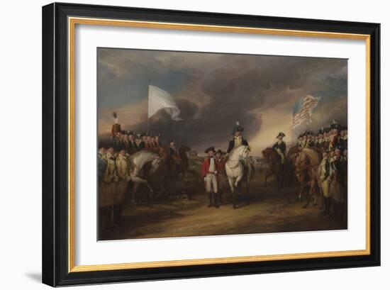 The Surrender of Lord Cornwallis at Yorktown, October 19, 1781, 1787-C.1828-John Trumbull-Framed Giclee Print