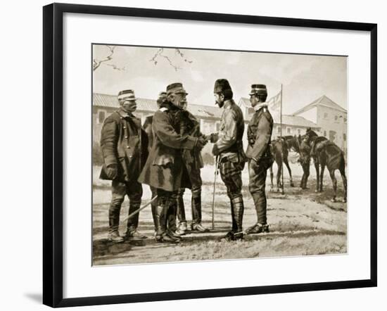 The Surrender of Yanina, 1913, Illustration from 'Hutchinson's History of the Nations', 1915-null-Framed Giclee Print