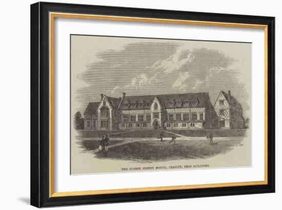 The Surrey County School, Cranley, Near Guildford-Frank Watkins-Framed Giclee Print