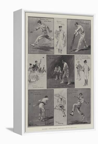 The Surrey V Oxford University Cricket Match at the Oval, 24, 25, 26 June-Ralph Cleaver-Framed Premier Image Canvas