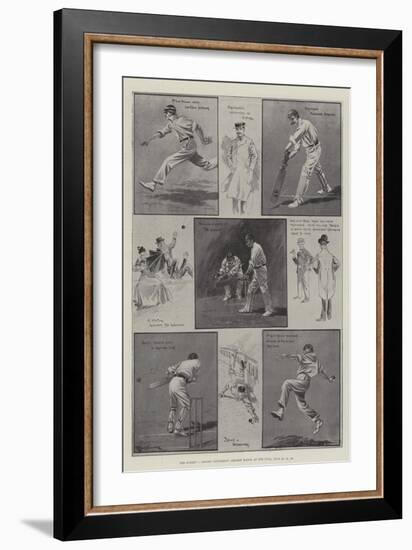 The Surrey V Oxford University Cricket Match at the Oval, 24, 25, 26 June-Ralph Cleaver-Framed Giclee Print