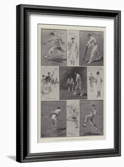 The Surrey V Oxford University Cricket Match at the Oval, 24, 25, 26 June-Ralph Cleaver-Framed Giclee Print